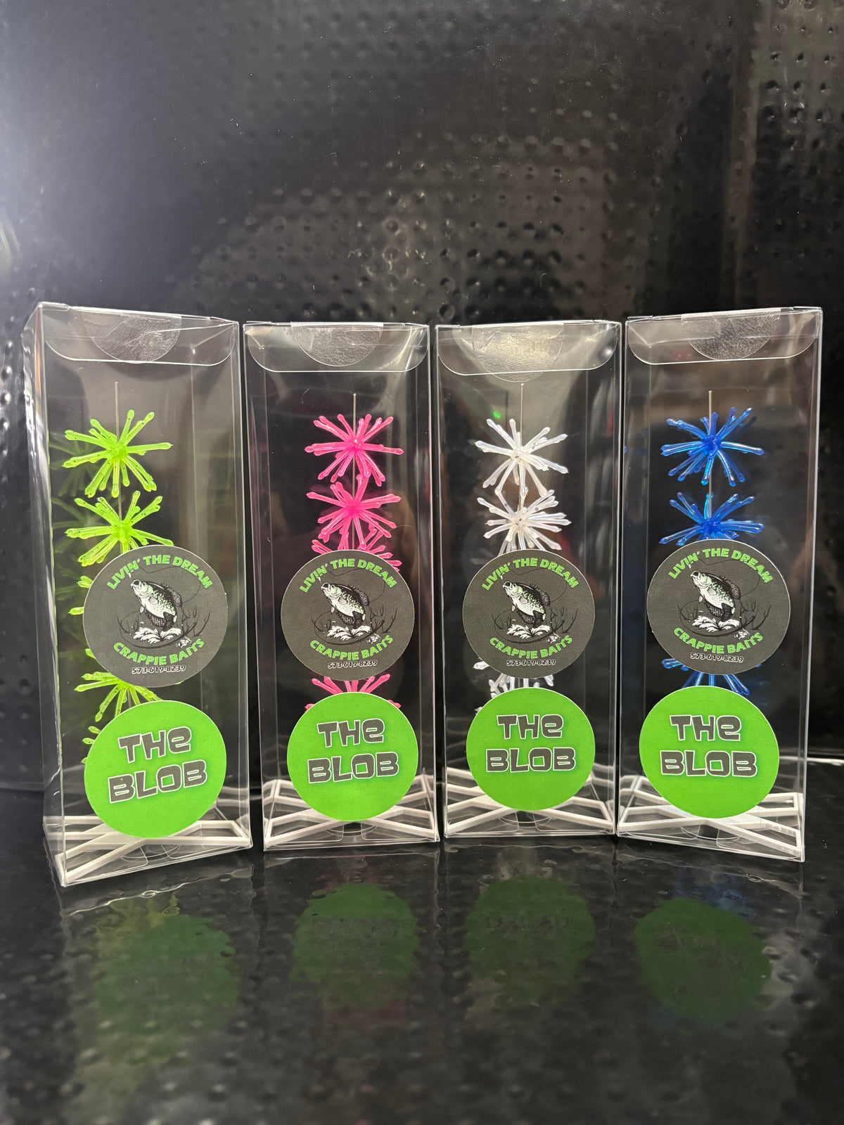 Clear Nebula Urchin Crappie Bait : 5-Pack Jar — additional product photo