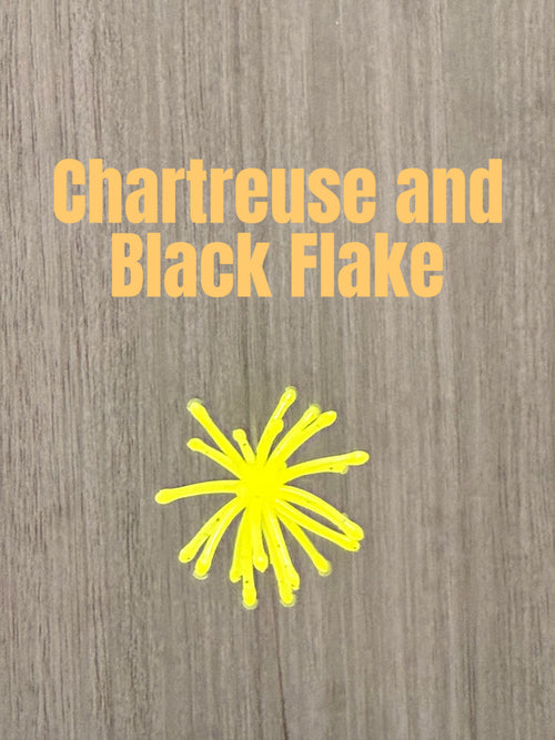 Chartreuse & Black Flake Urchin Crappie Bait : 5-Pack — additional product photo