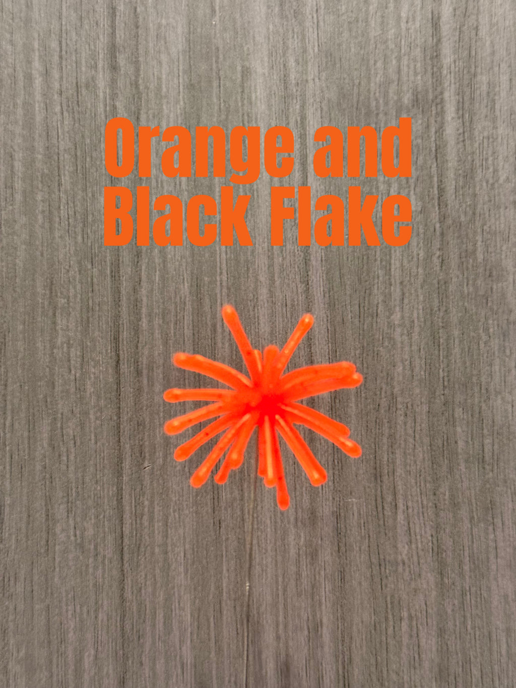 Orange & Black Flake Urchin Crappie Bair : 5-Pack — additional product photo
